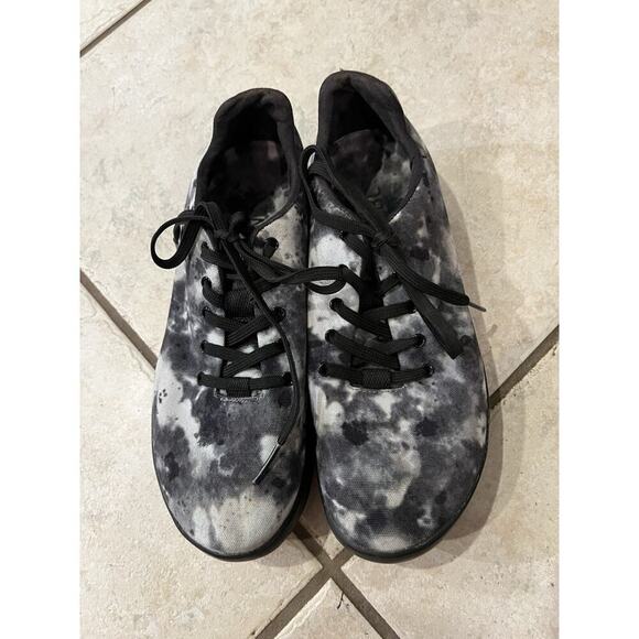 No Bull Gray Shadow Tie Dye Trainer Canvas Lace Up Sneakers Sz 9.5 W 8 M - Picture 1 of 9